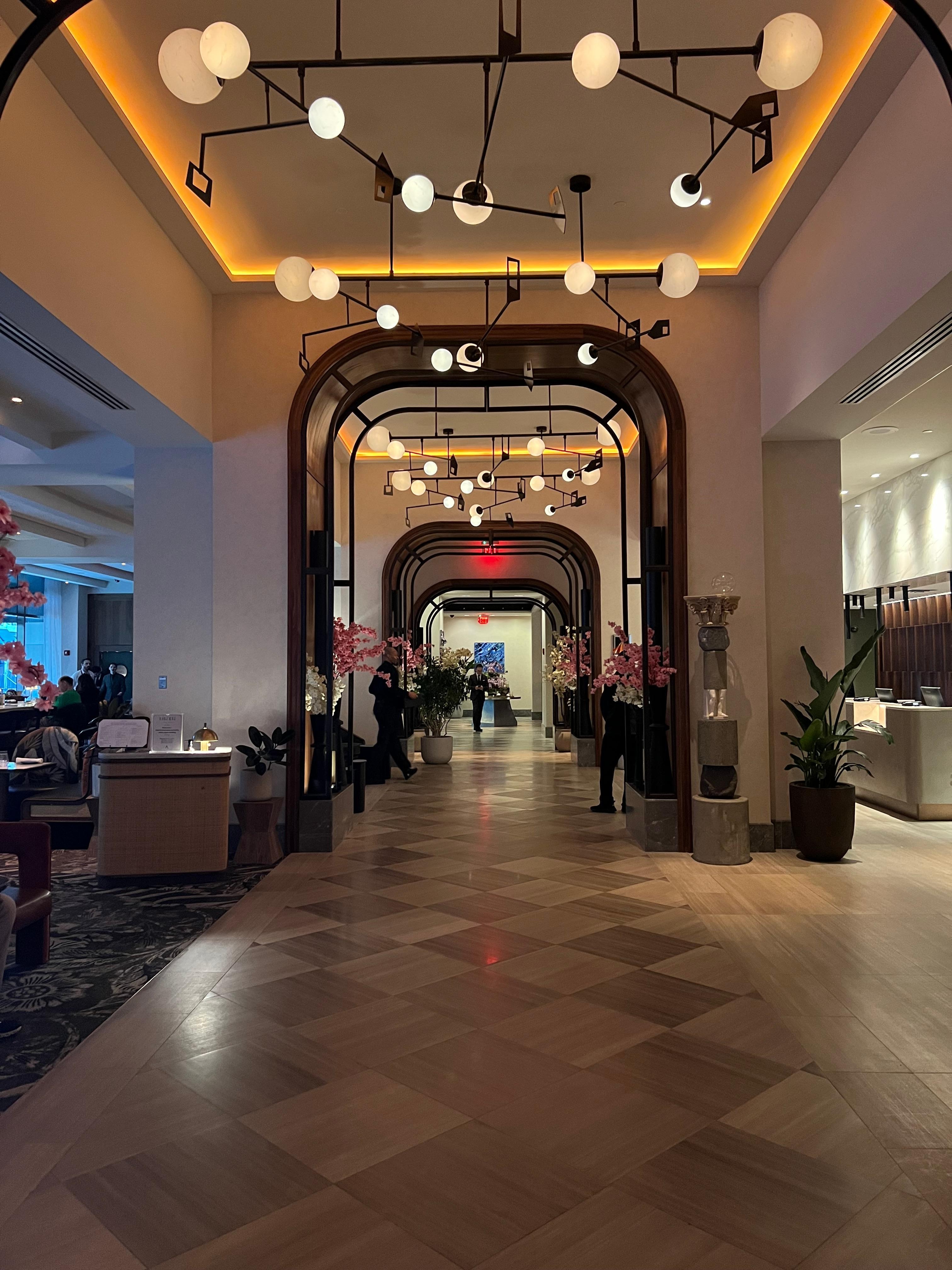The Renovated Lobby (does not match the private areas of the property)