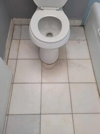 Toilet and floor was disgusting and very sticky