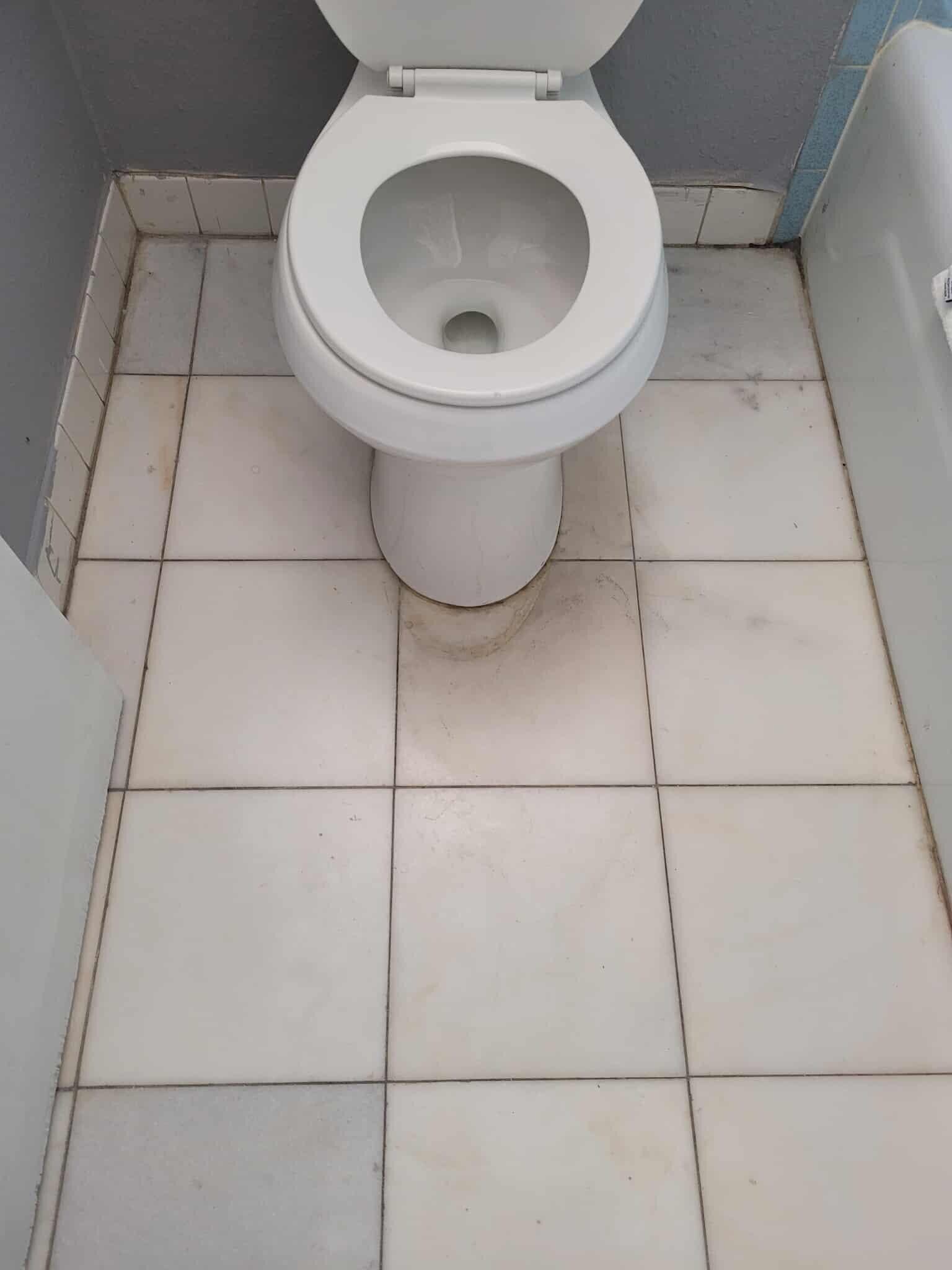 Toilet and floor was disgusting and very sticky