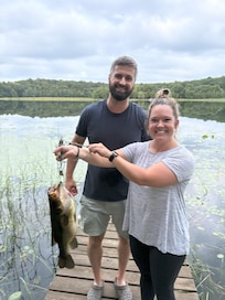 Fishing from the dock