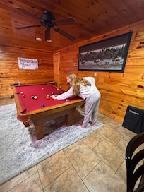 Playing pool