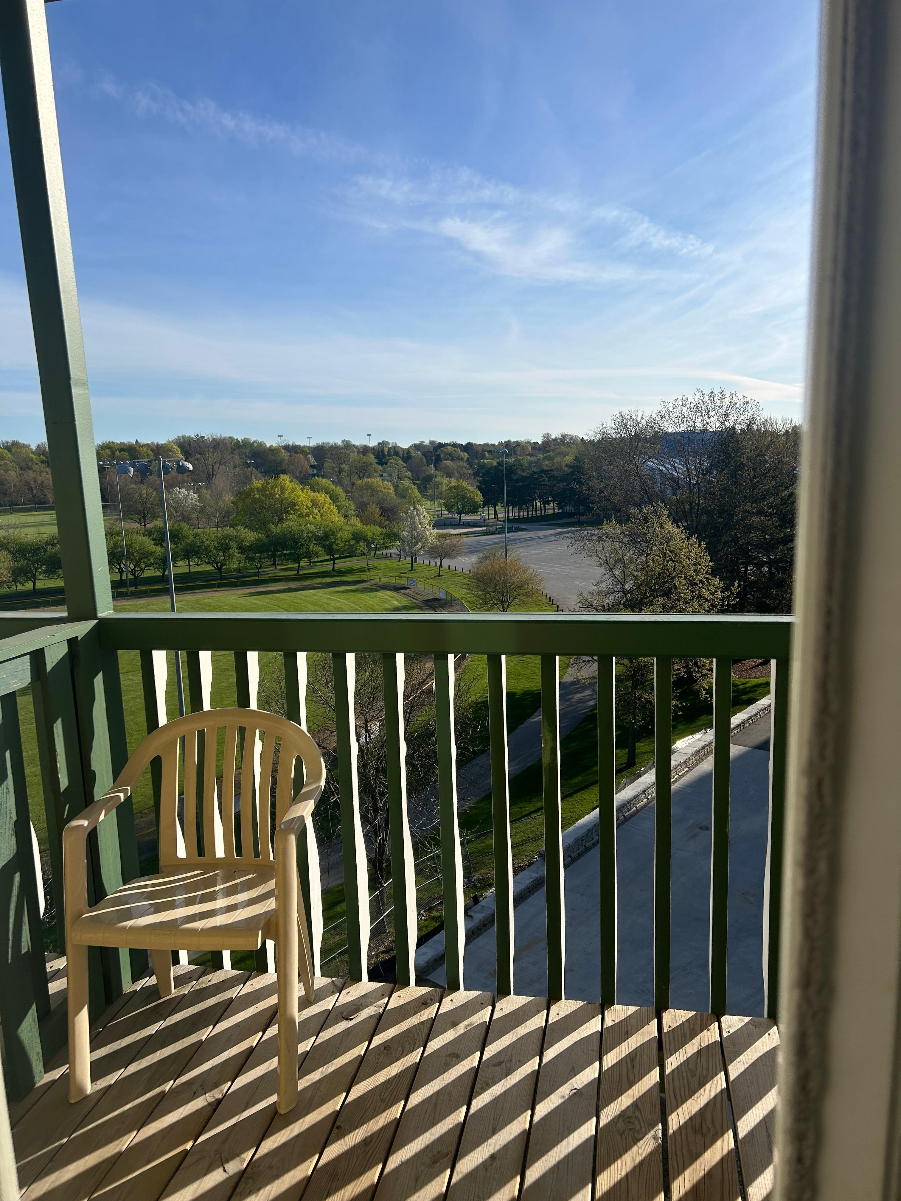 Great view from the balcony 