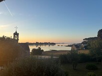Vue du jardin sur la rivière de saint Philibert