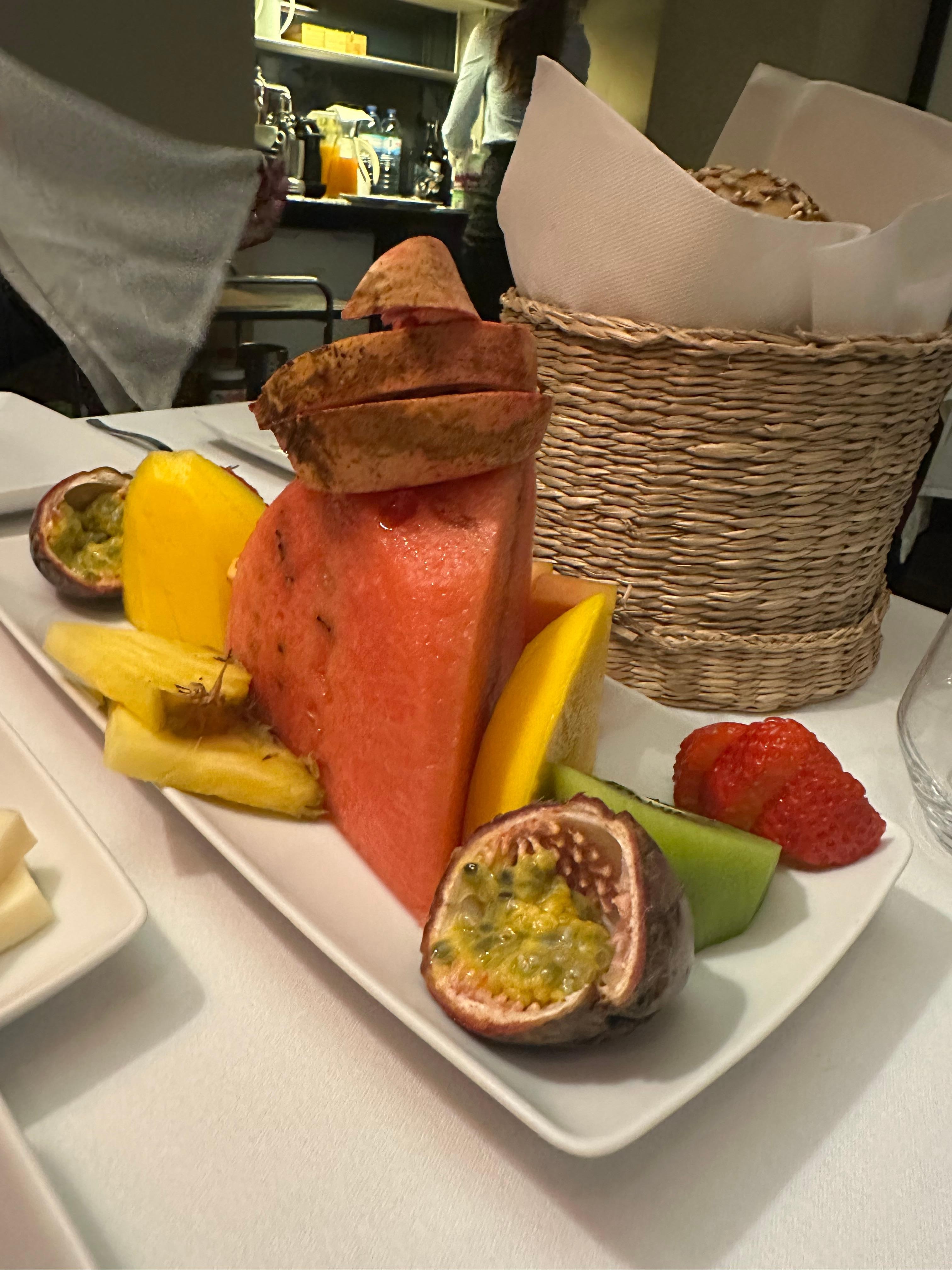 Breakfast, beautifully presented at Guest House Douro!