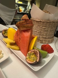 Breakfast, beautifully presented at Guest House Douro!