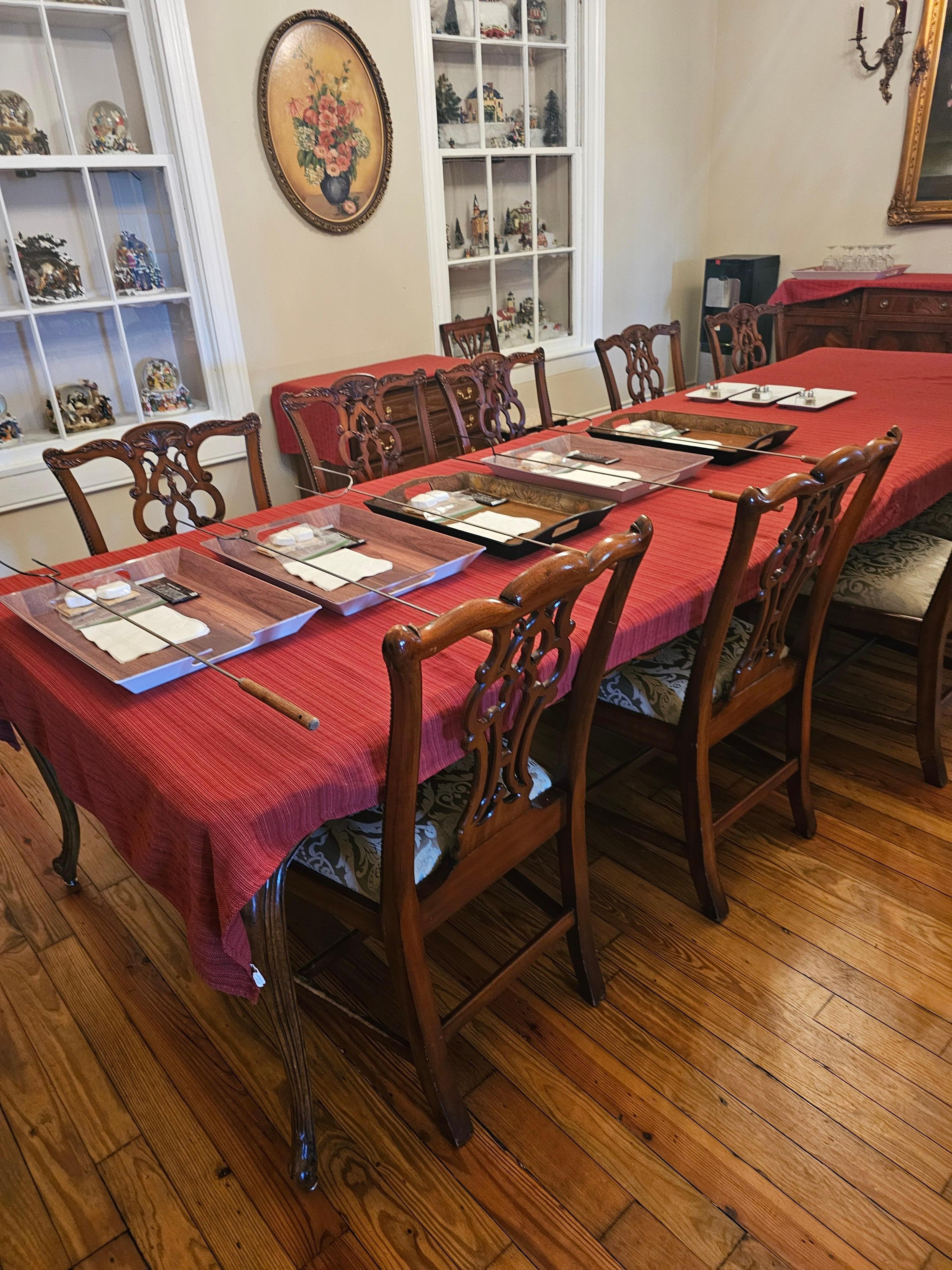 Smores trays prepped for each guest