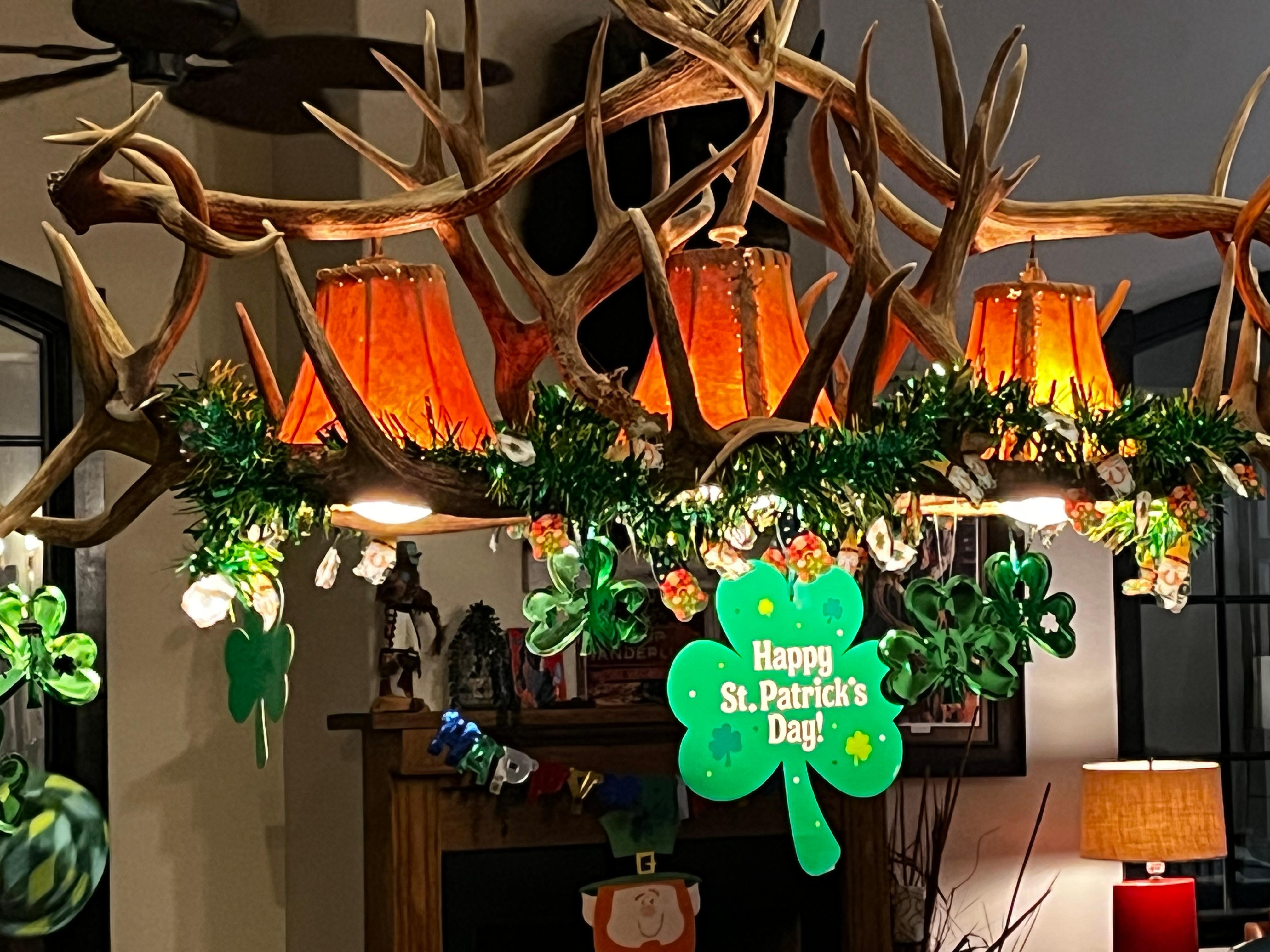 We decorated for and celebrated St Patrick’s Day