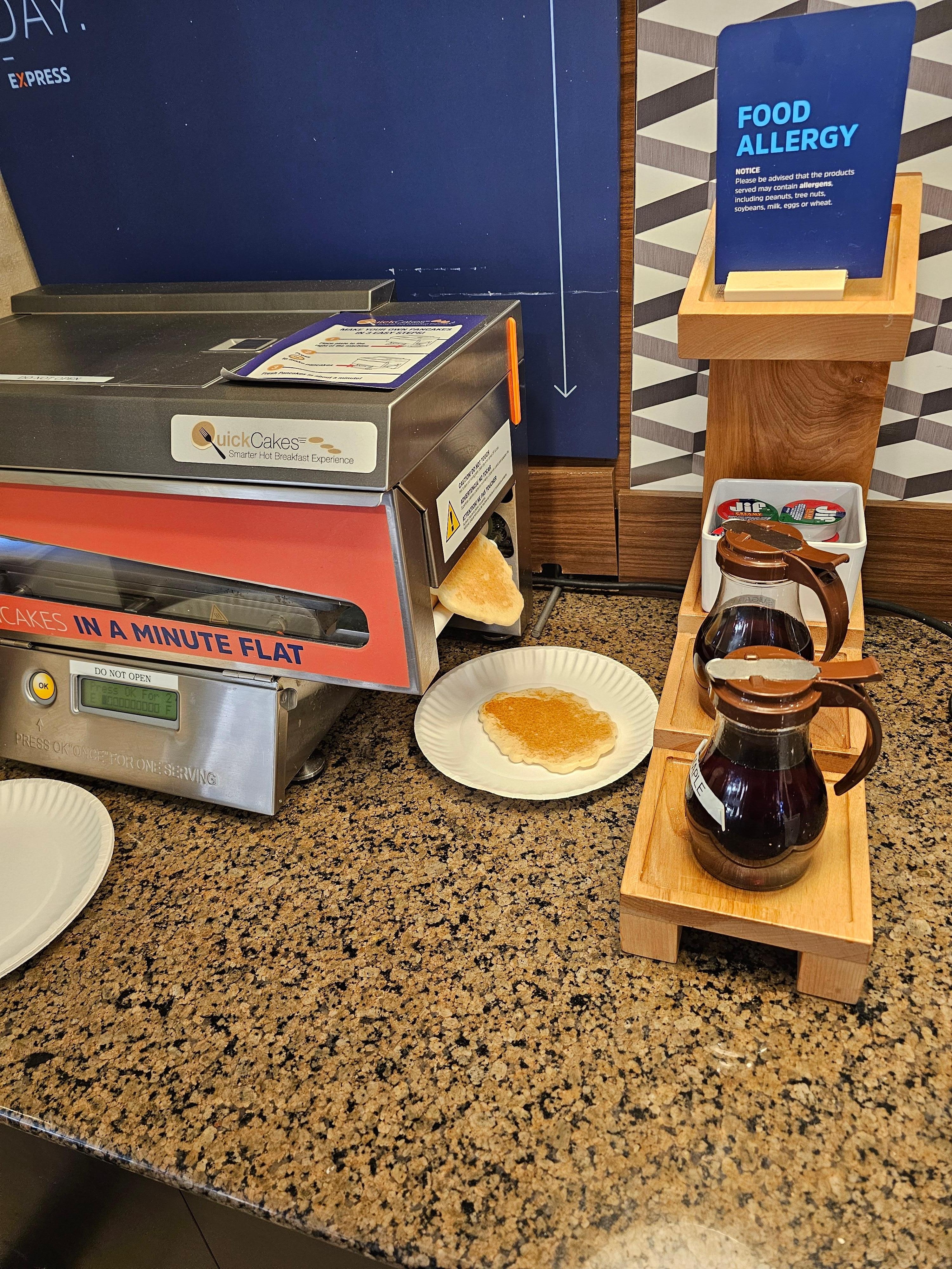 Pancake Machine at Holiday Inn Express, Oro Valley, AZ. Sat, Nov 29, 2025, 9:18 AM MST.
One done, second one on its way.