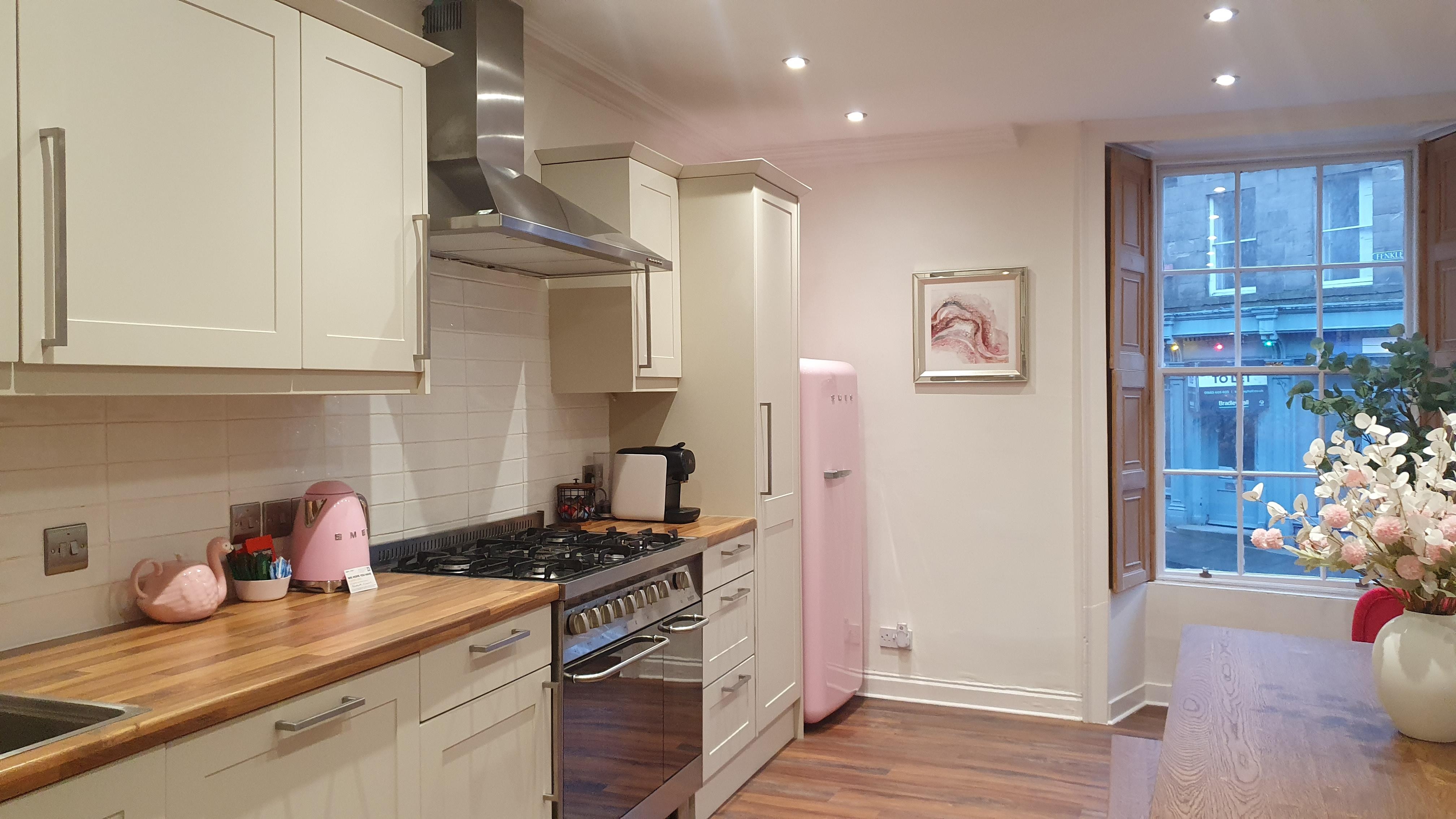 The kitchen has everything you could want.