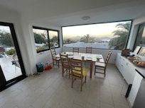 Rundum Blick beim Frühstück