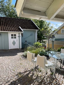One of the outdoor areas