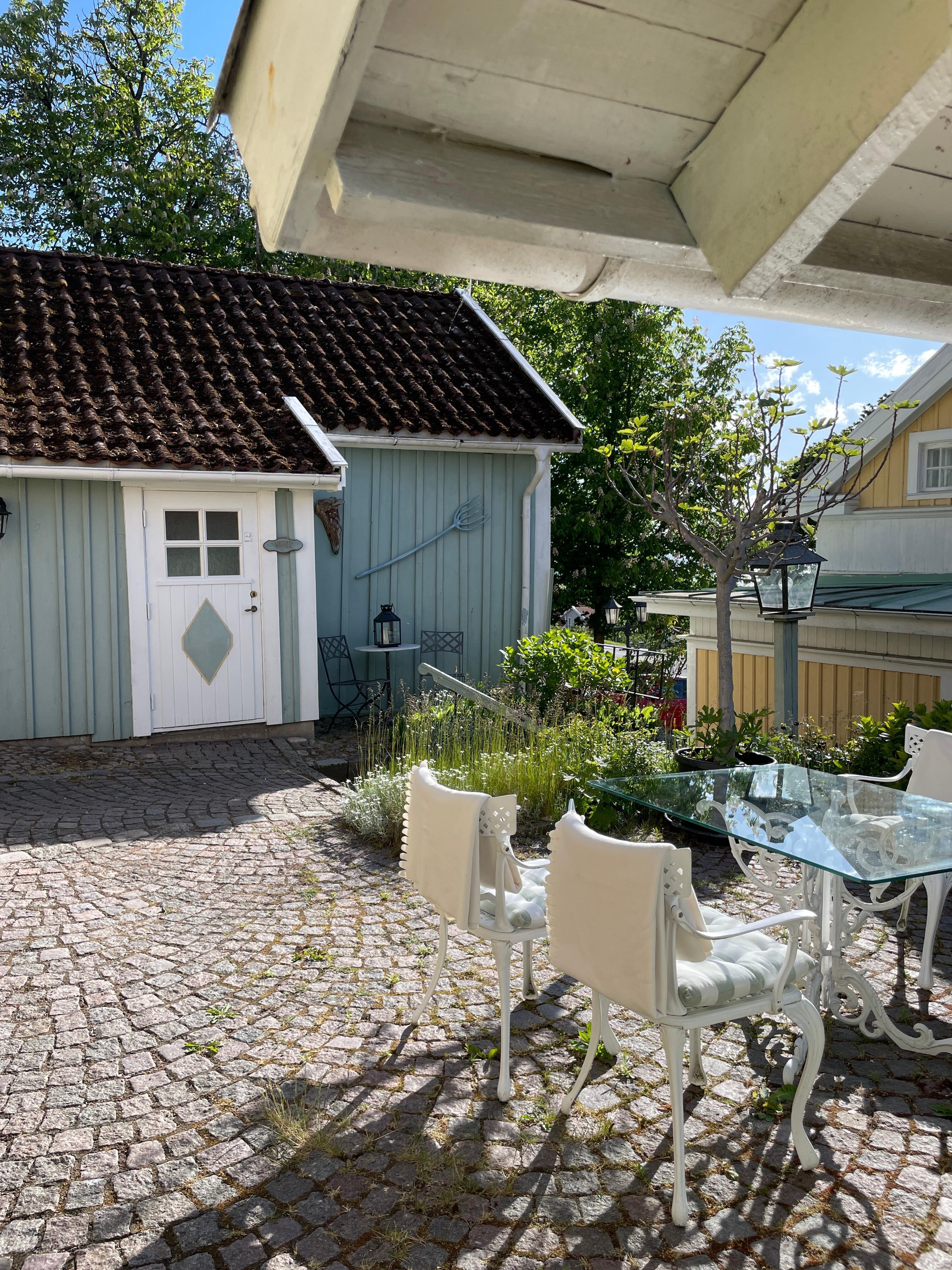 One of the outdoor areas
