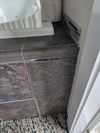 Tile on tub