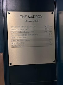 Elevator for bringing up your bags to the suite.