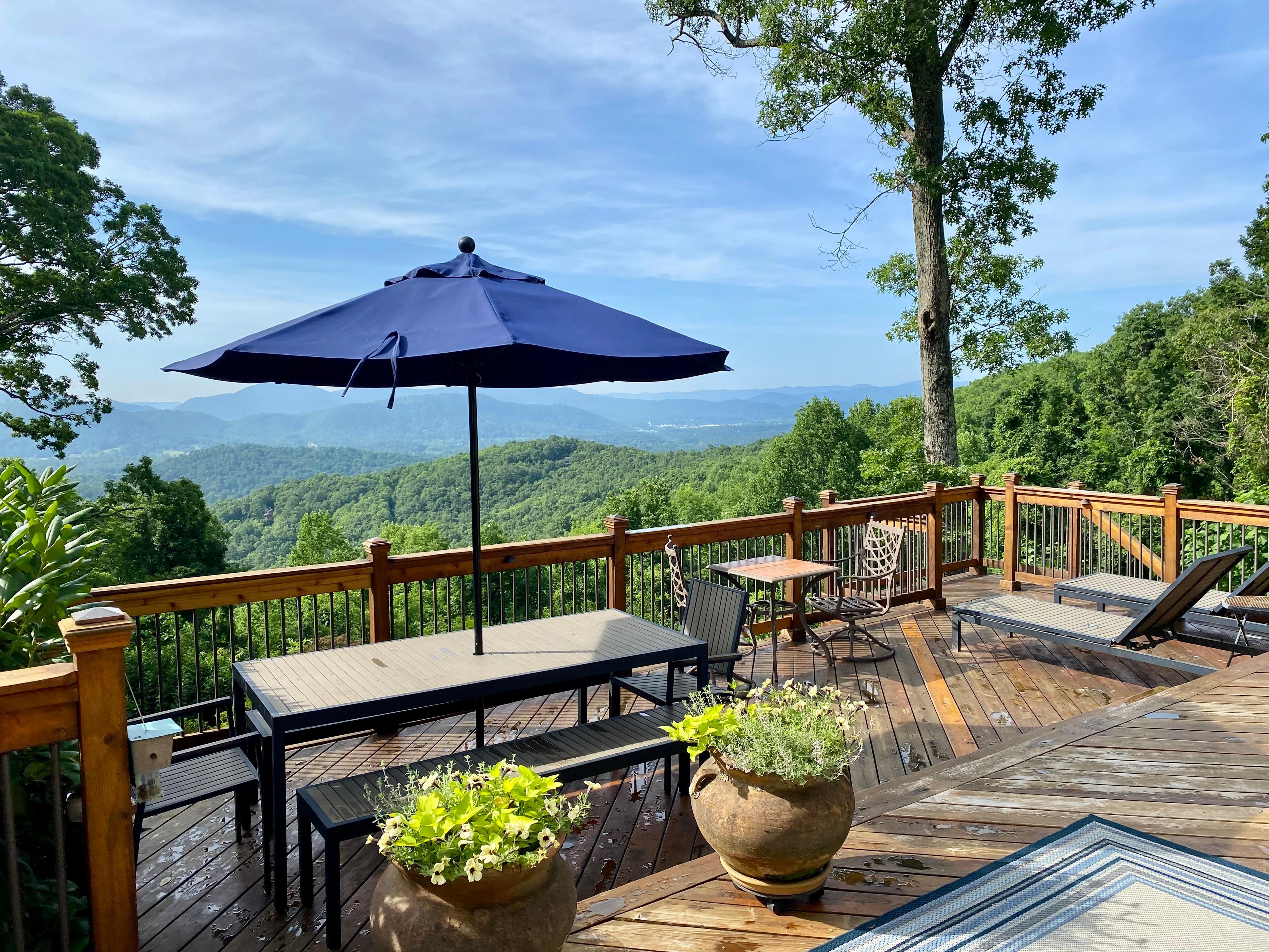 Lovely views from the large deck