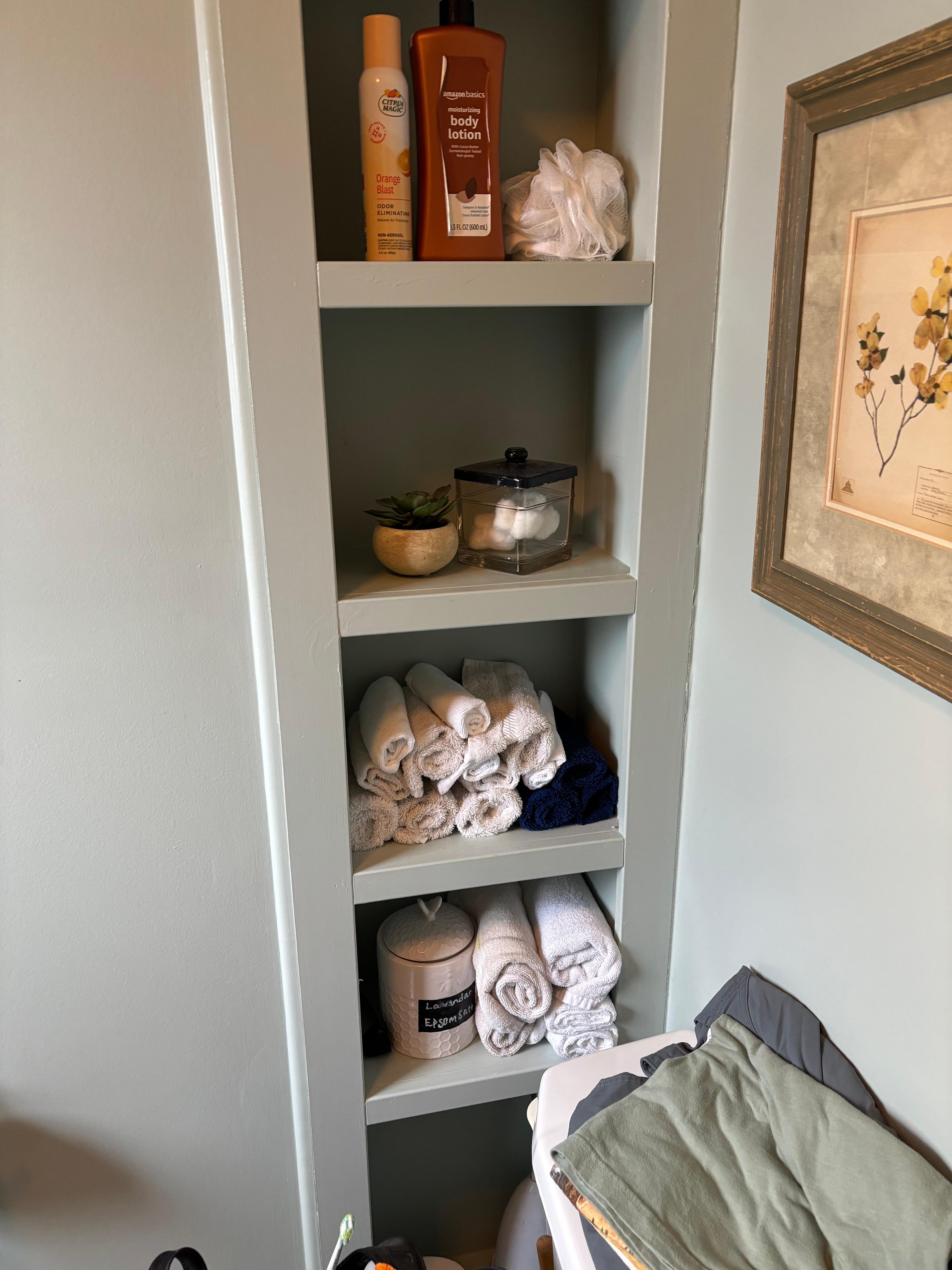 The bathroom came equipped with a blow dryer and most everything you might need. 