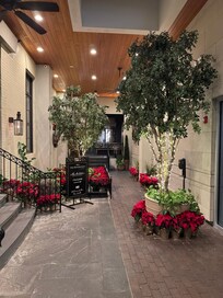 Walkway to the elevators