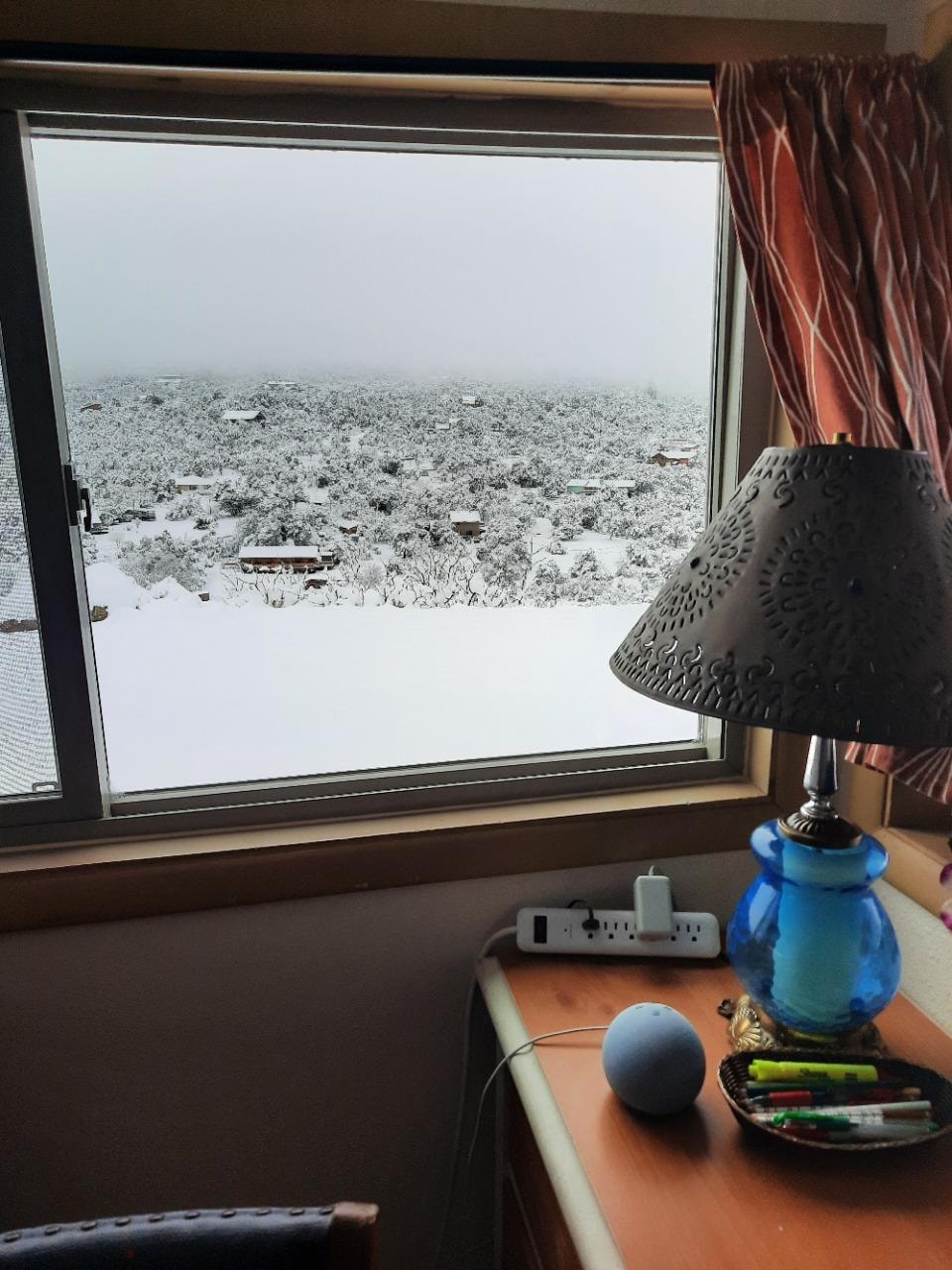 View from living room across Hwy 82