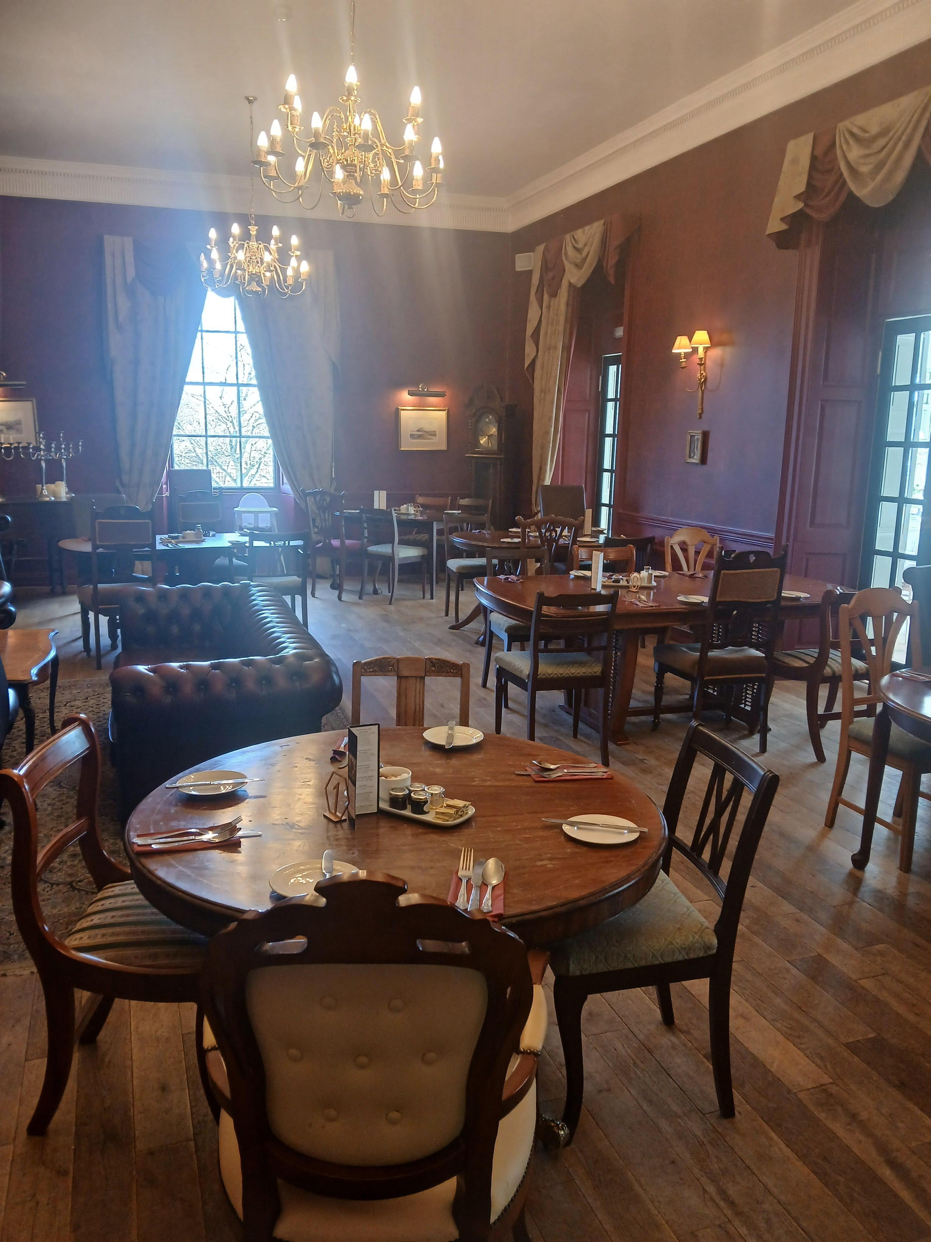 The beautiful dining room