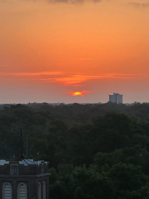 Sunrise from the balcony