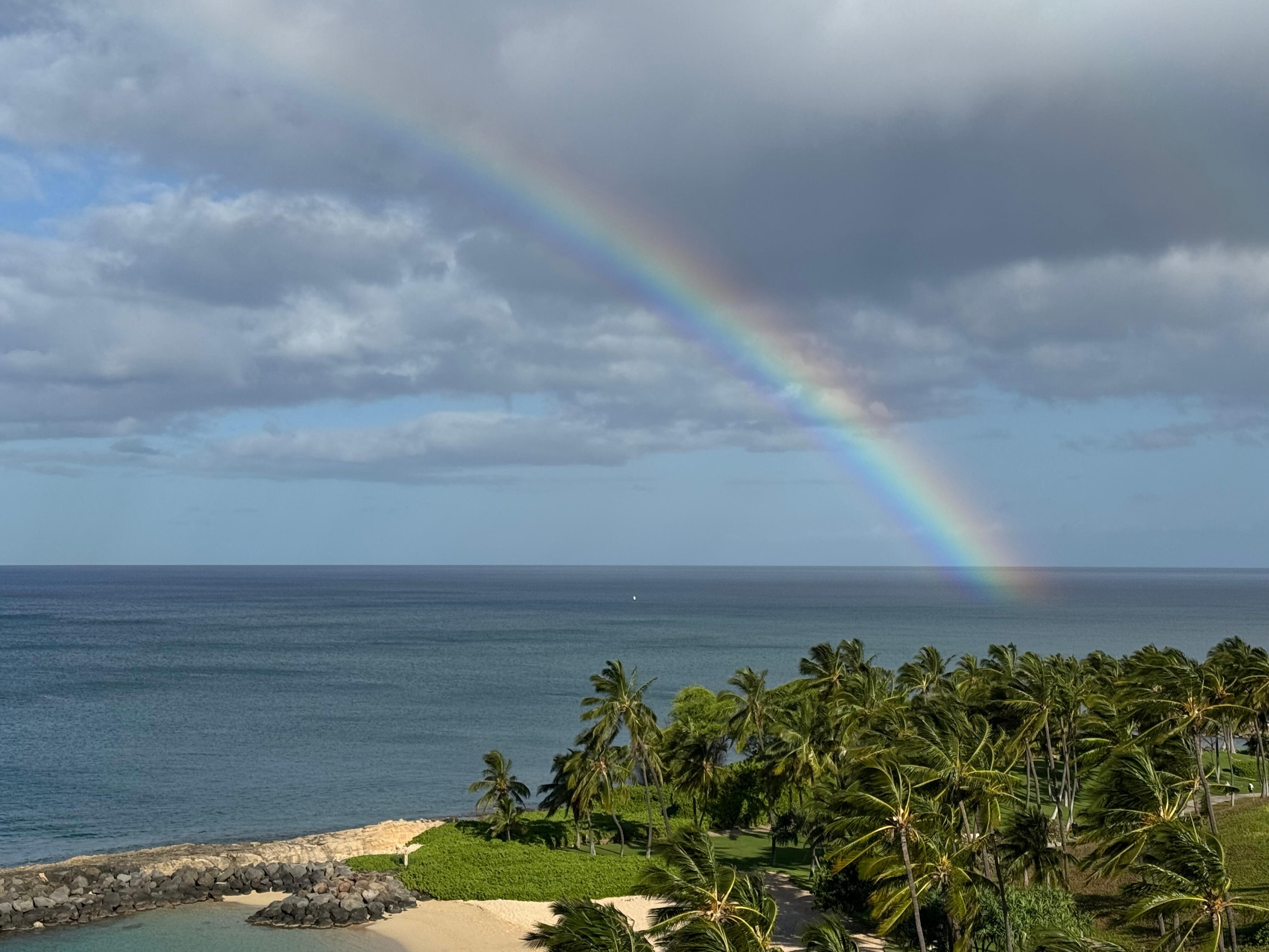 Rainbow from the lanai.