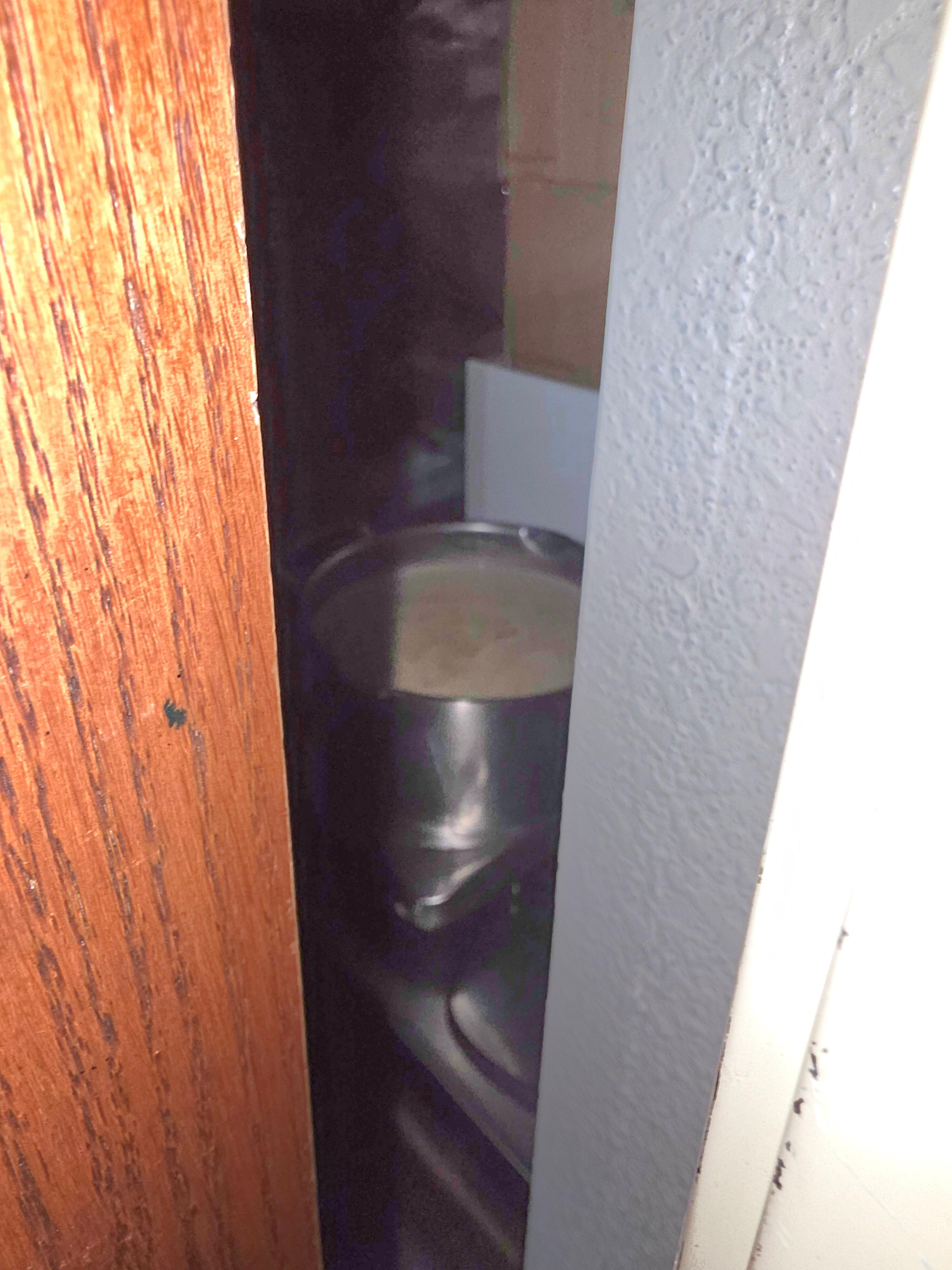 Open pot of oatmeal in a closet overnight. Completely disgusting 