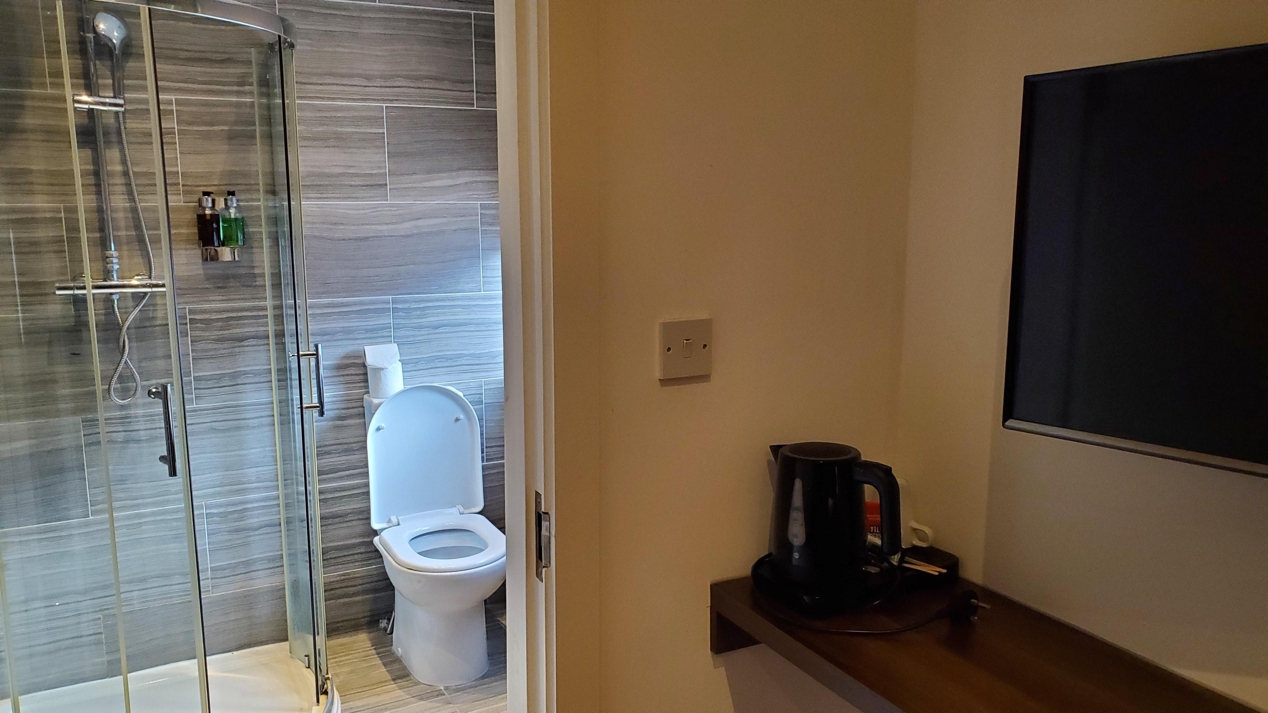 Bathroom and TV on good wallmount