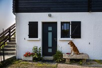 Eingang und Aufgang zum Balkon