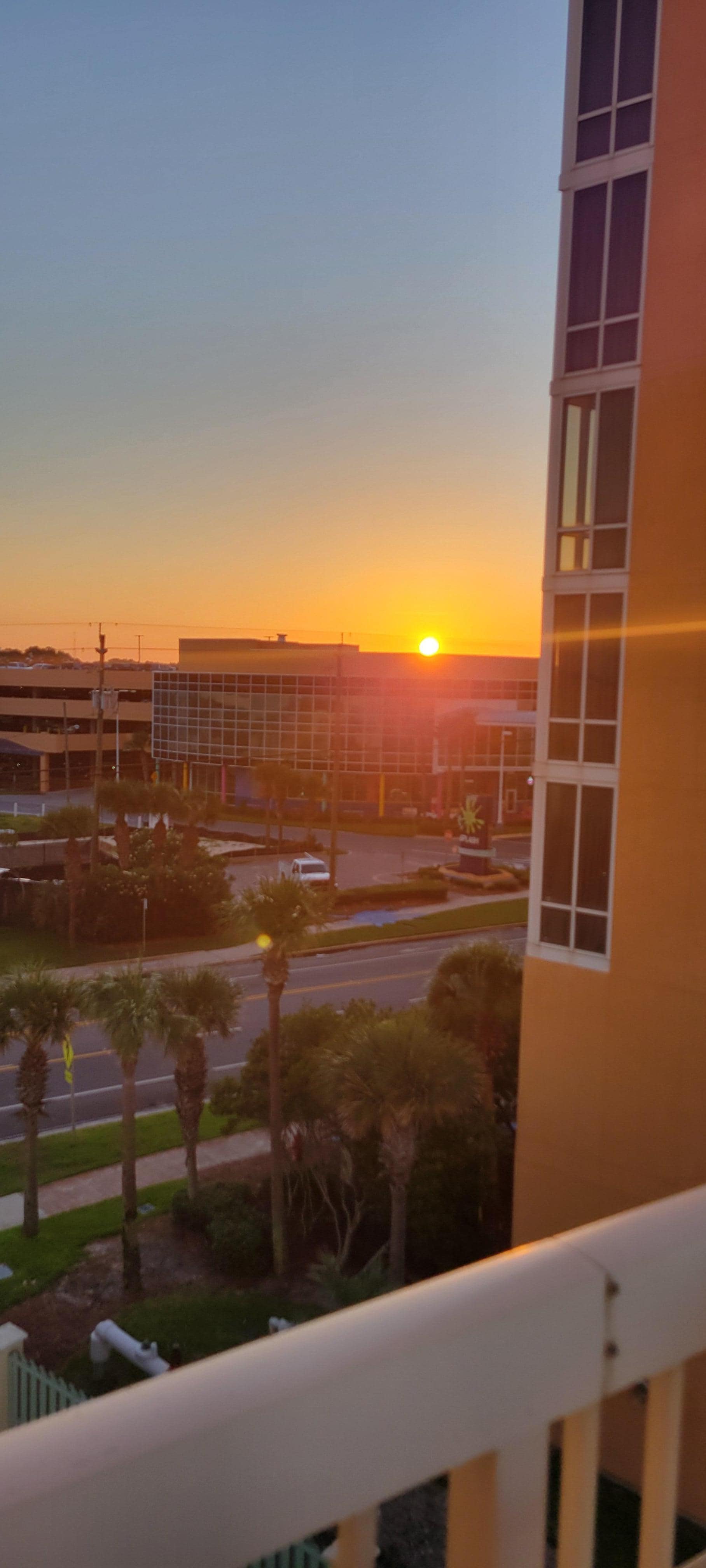 Sunrise View from the wrap around part of the balcony