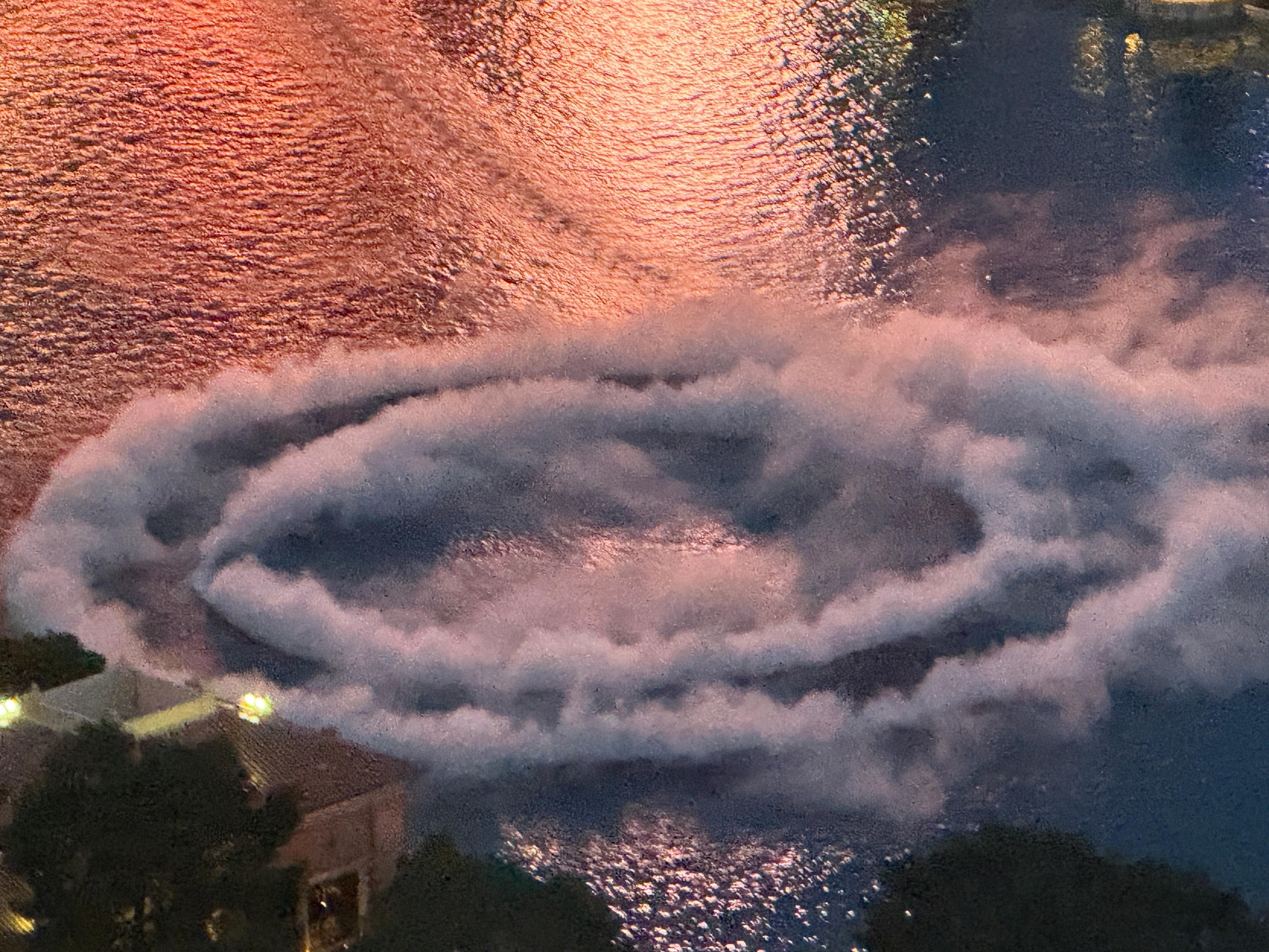 Bellagio fountain pre show fog view