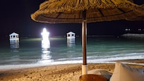 beach at night