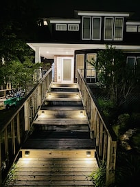 The home was lovely and secure with plenty of loghts