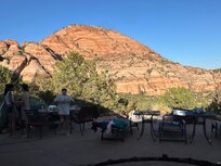 View from patio off the kitchen