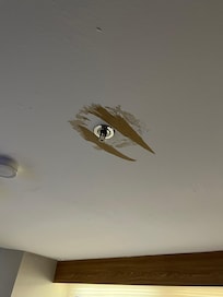 Drywall ceiling was in disrepair