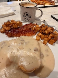 Amazing breakfast at Native Cafe, within walking distance of the condo.