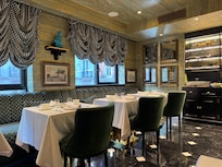 Intimate breakfast buffet room on the first floor