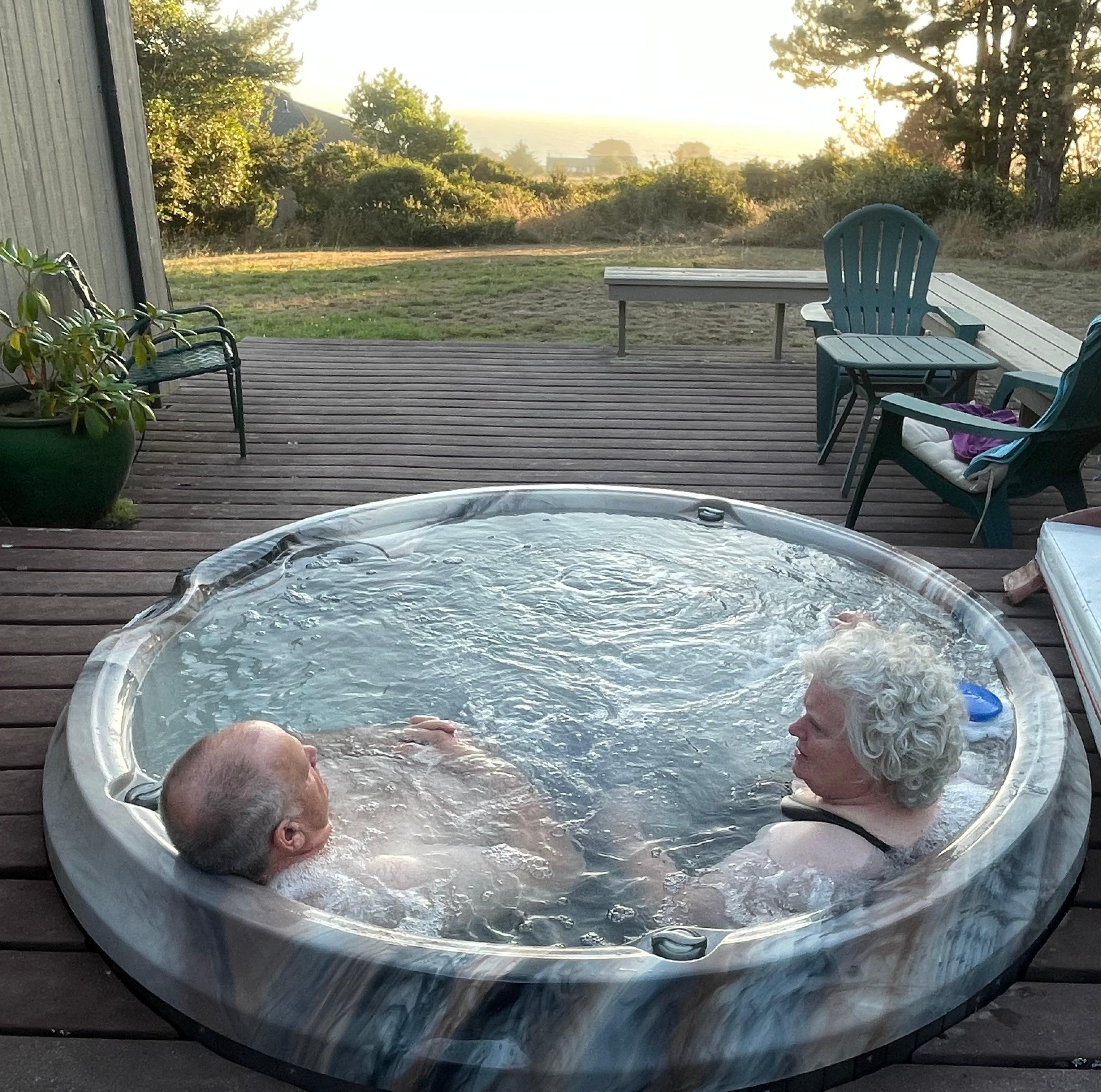 Room for two more but they were cheffing supper. 