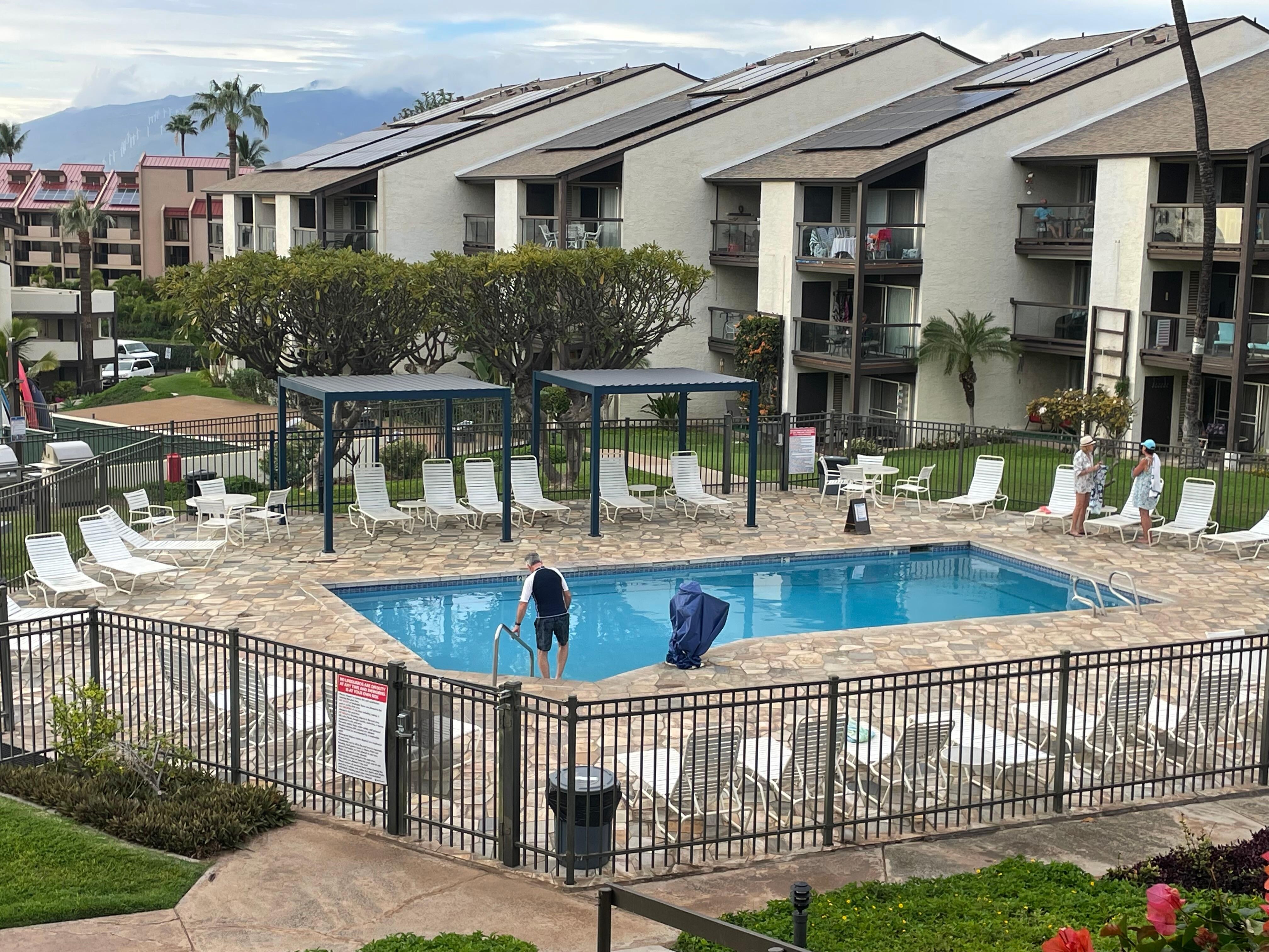 Only two cabanas for shade