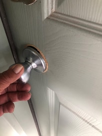 King bedroom door downstairs