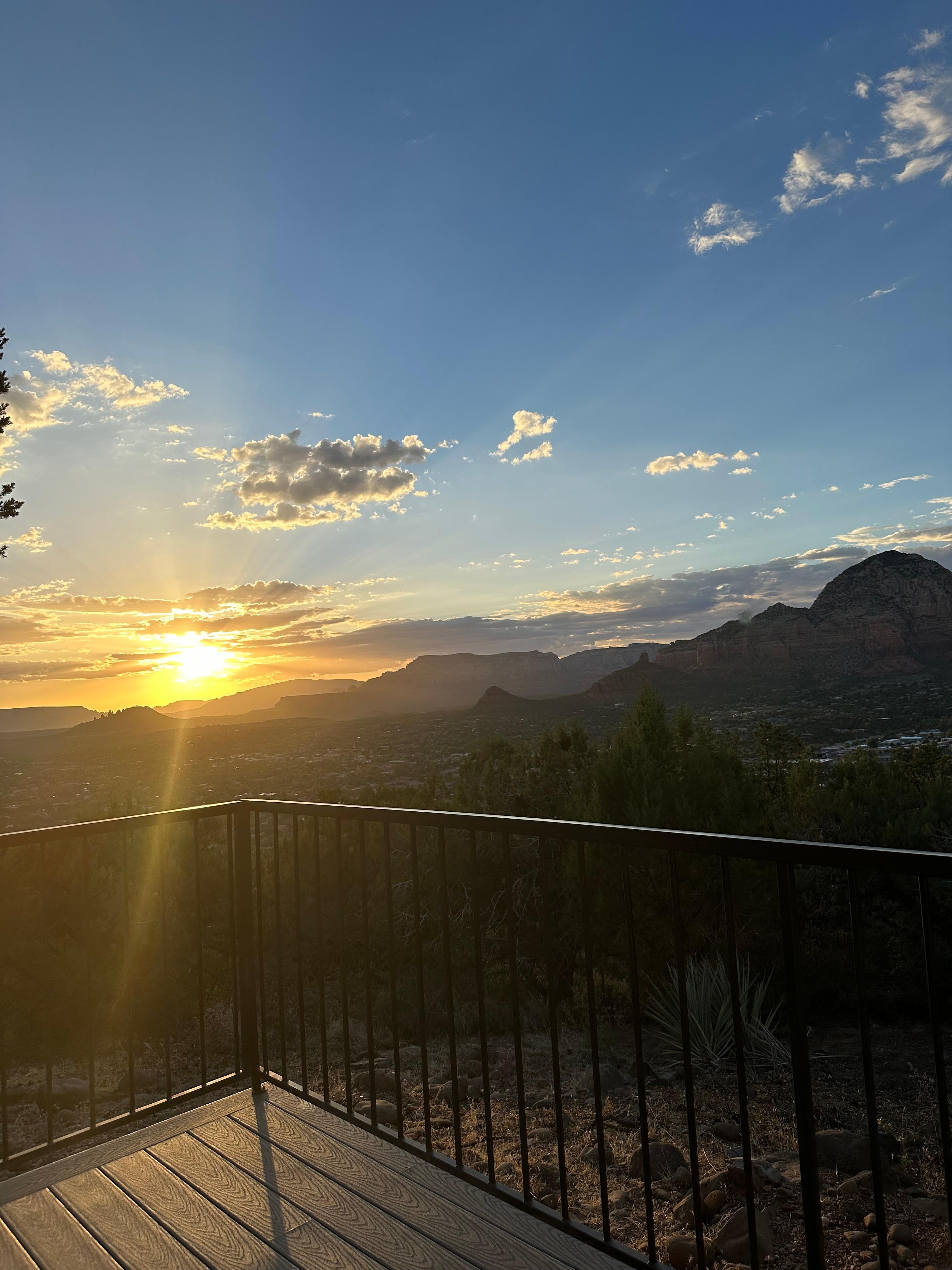 View from the back patio of our room.