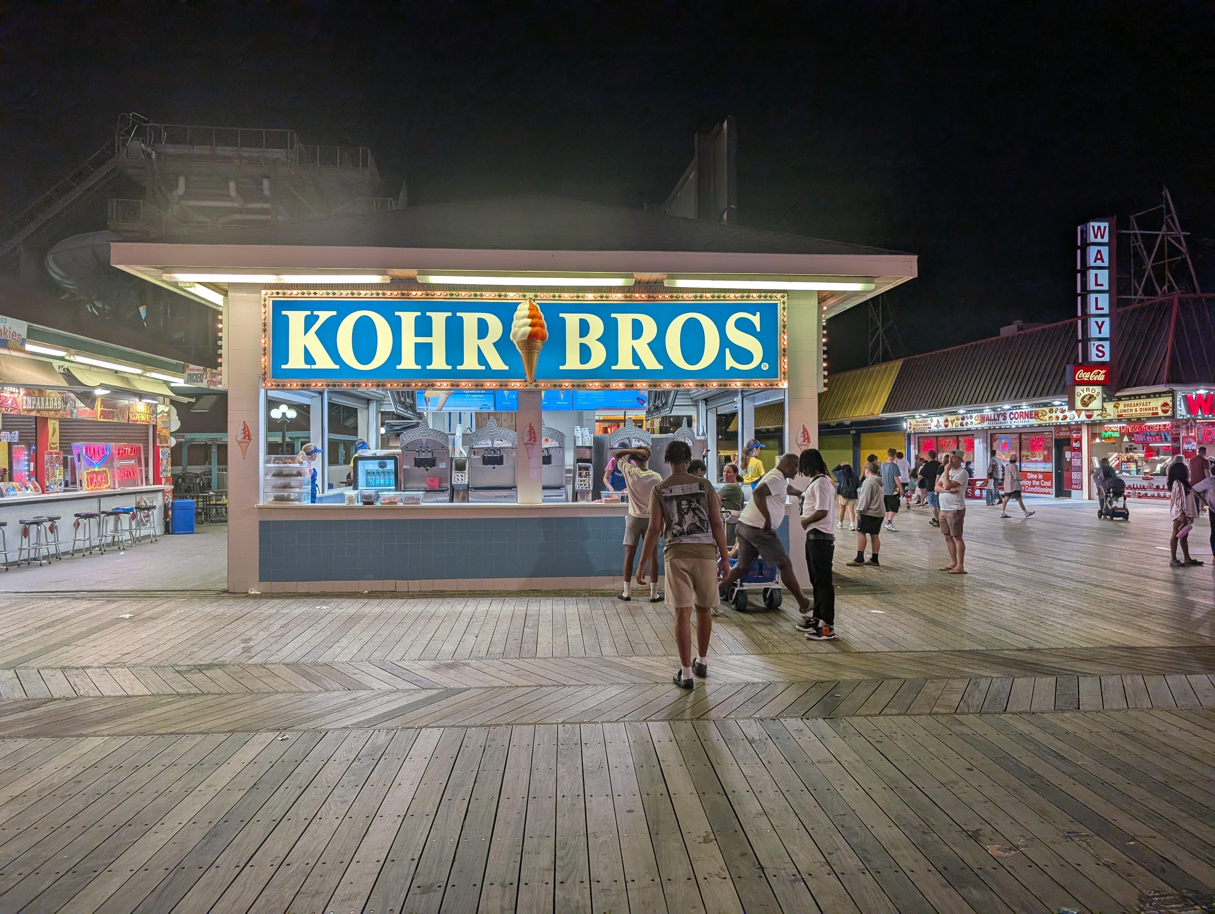 Get the vanilla orange swirl w/rainbow jimmies! 