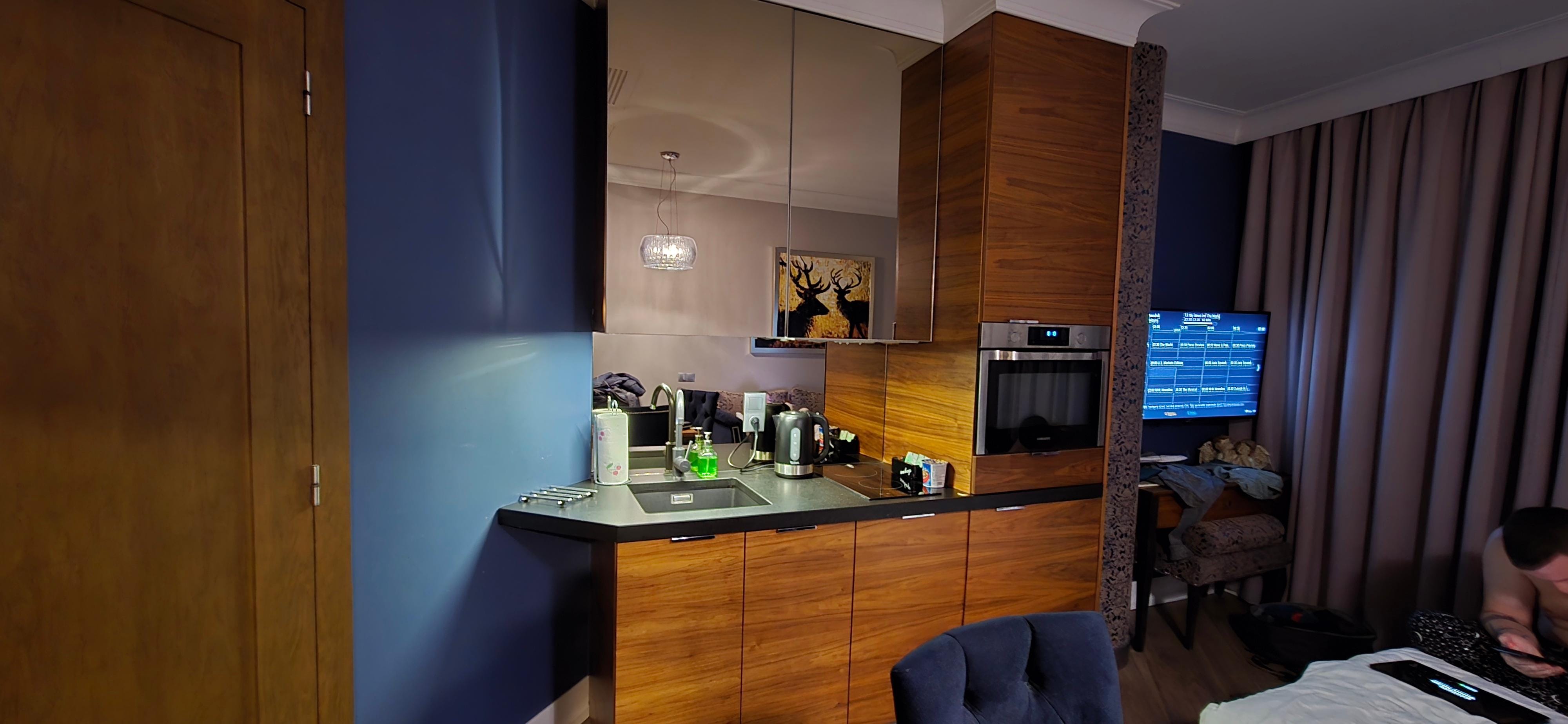 Kitchen and living space 
