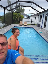 Amazing heated pool area with large covered lanai...beautiful!!