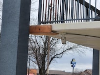 This is how they are fixing walkway on 2nd floor