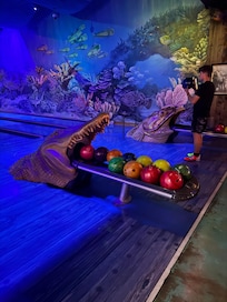 Bowling - this restaurant was TERRIBLE waited over an hour for our soda then another hour for the food and it was wrong. Don’t recommend.