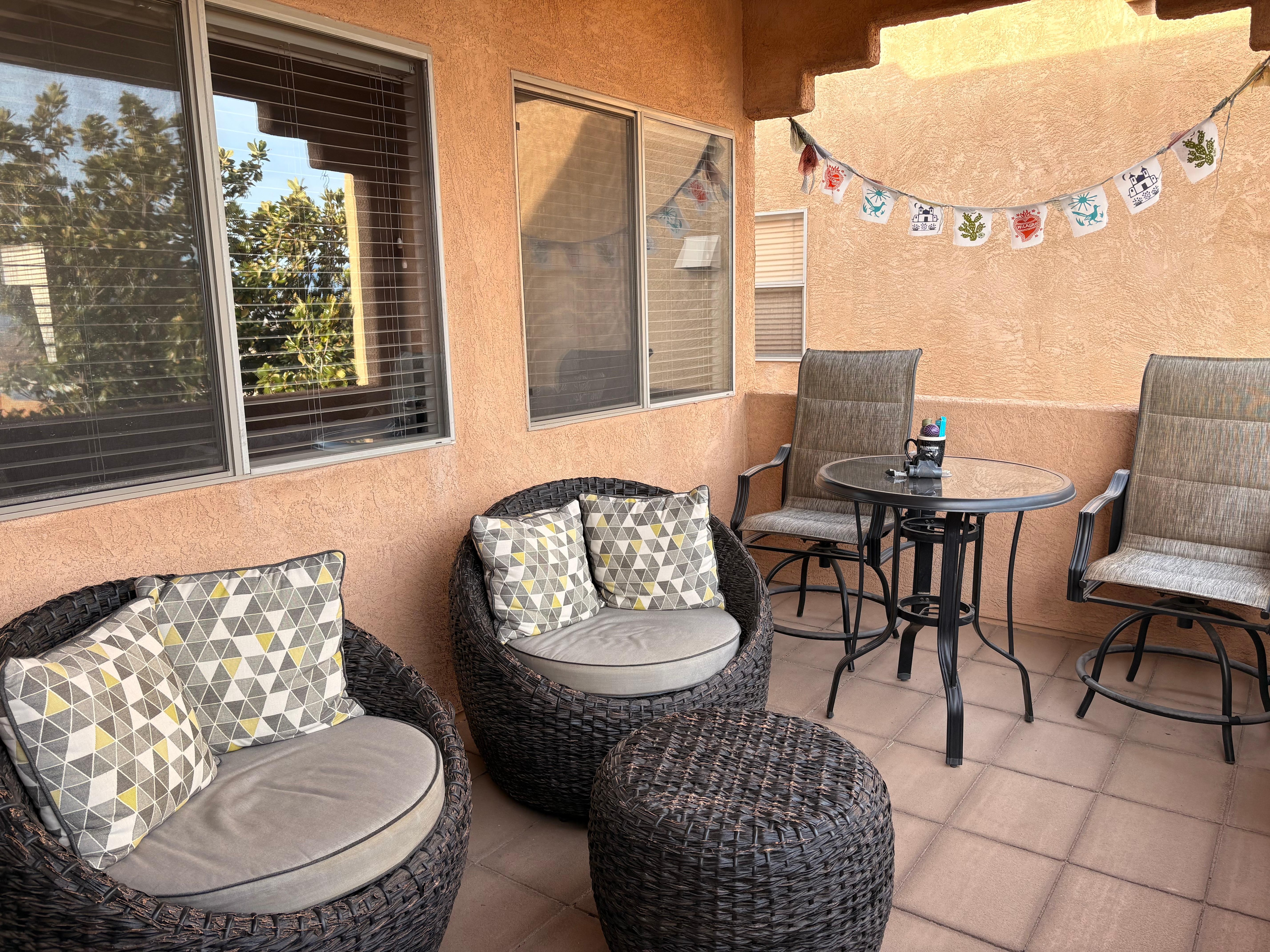 Upper patio to see the views 