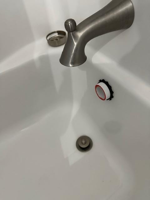Incomplete Tub Drain