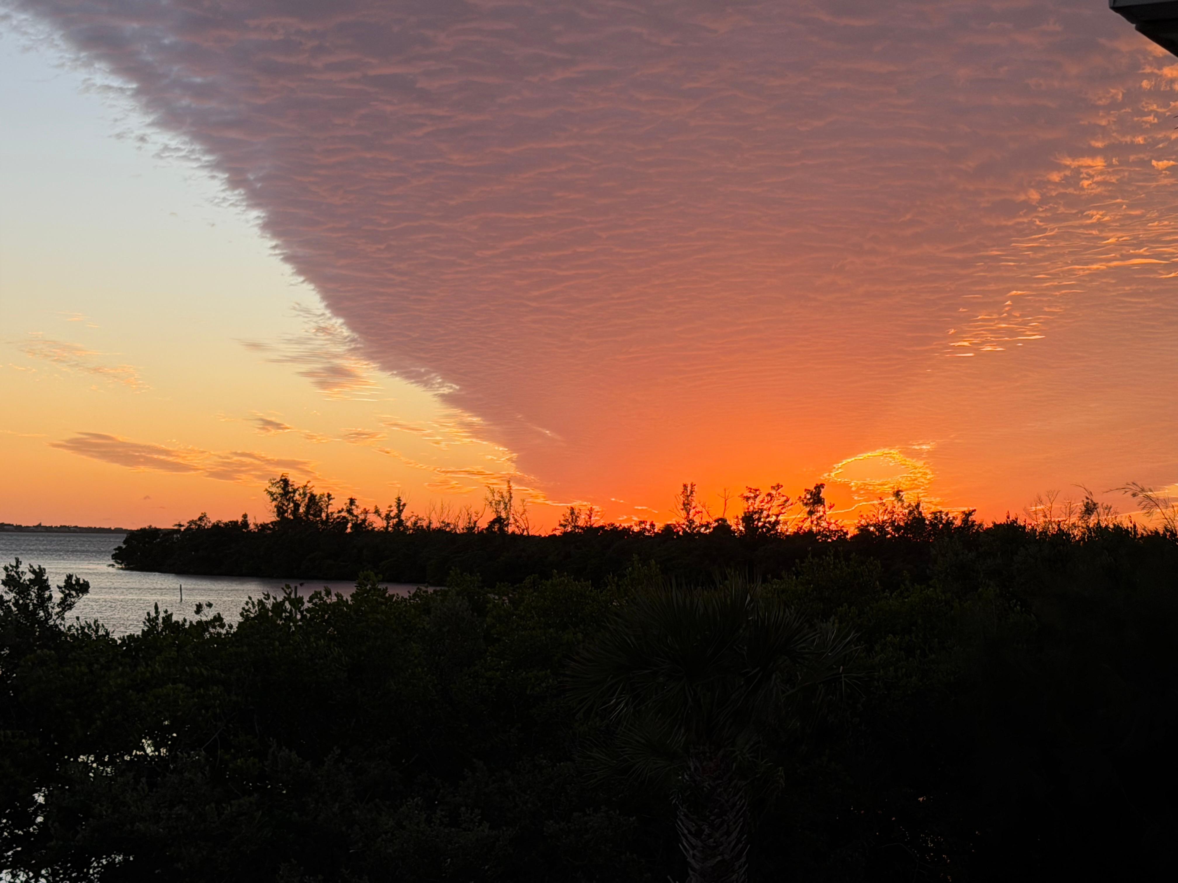 Sunset from back deck