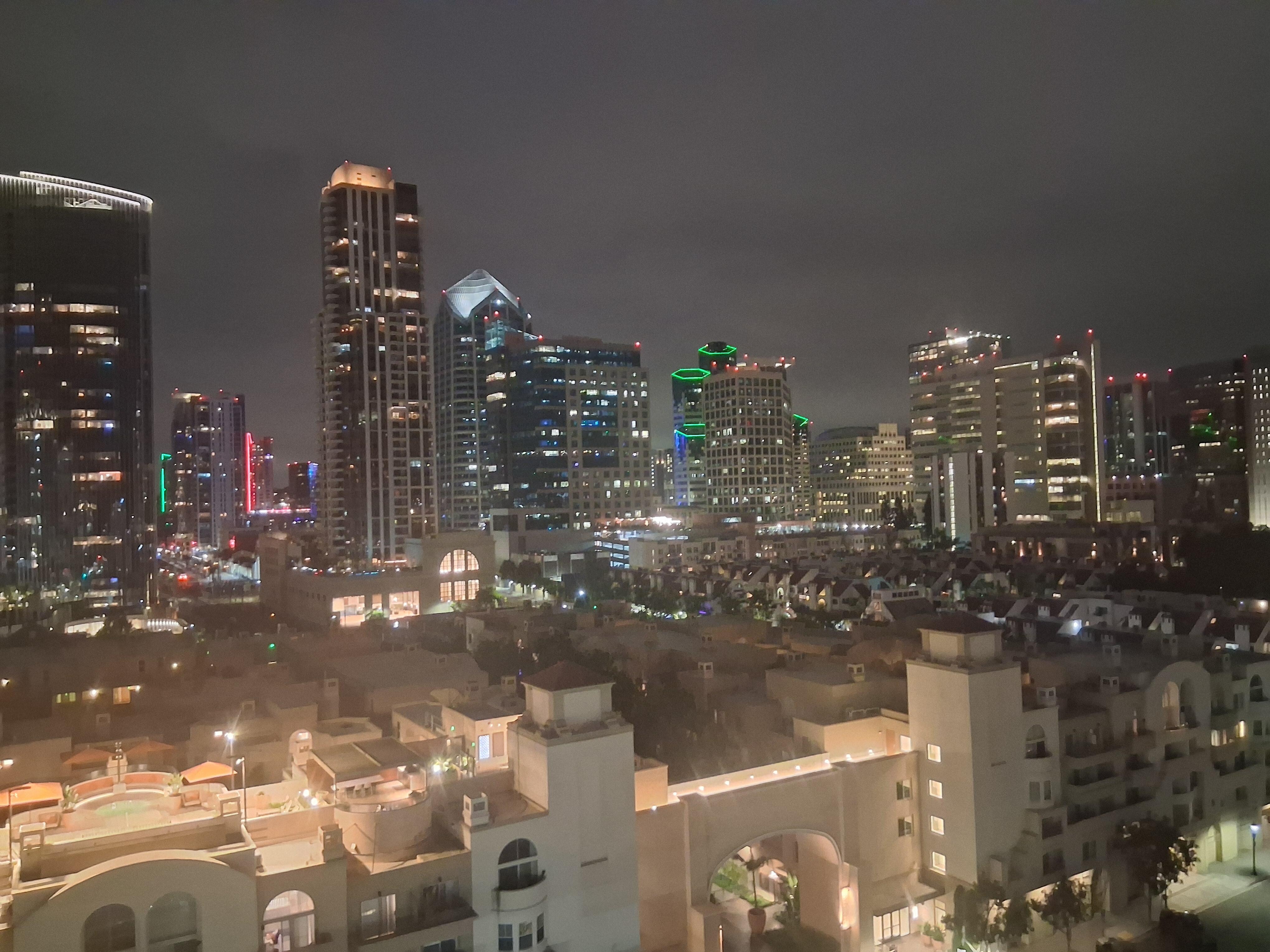 Night view from our balcony 