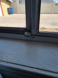 Bedroom window screwed shut